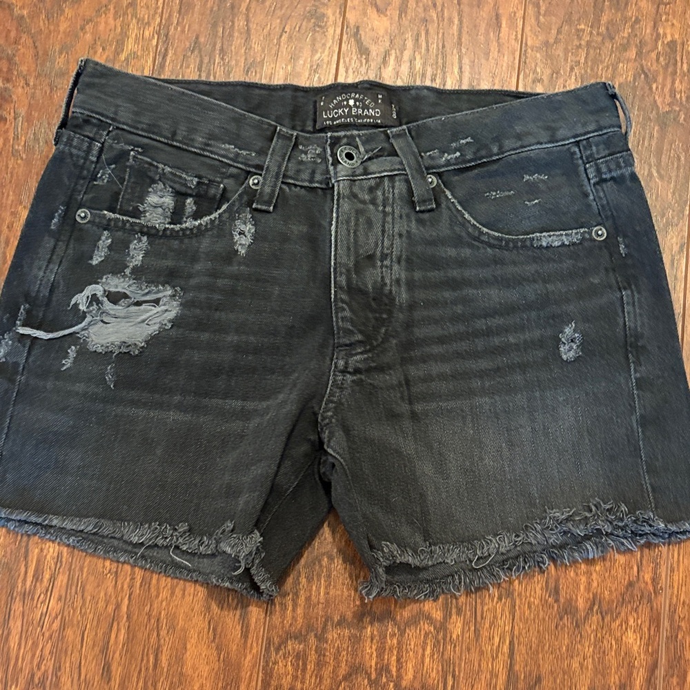 Lucky Brand black jean shorts